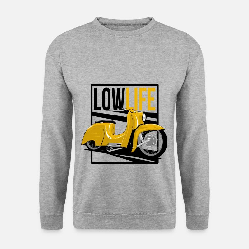 Gelbe Schwalbe - Unisex Pullover - Weißgrau meliert
