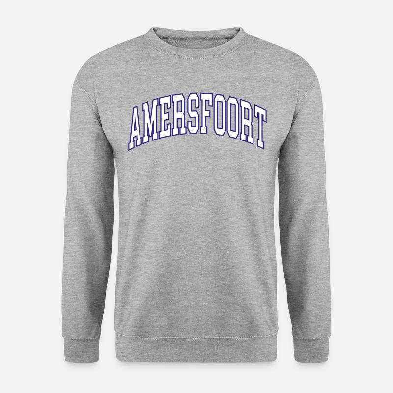 Amersfoort - Unisex Pullover - Weißgrau meliert