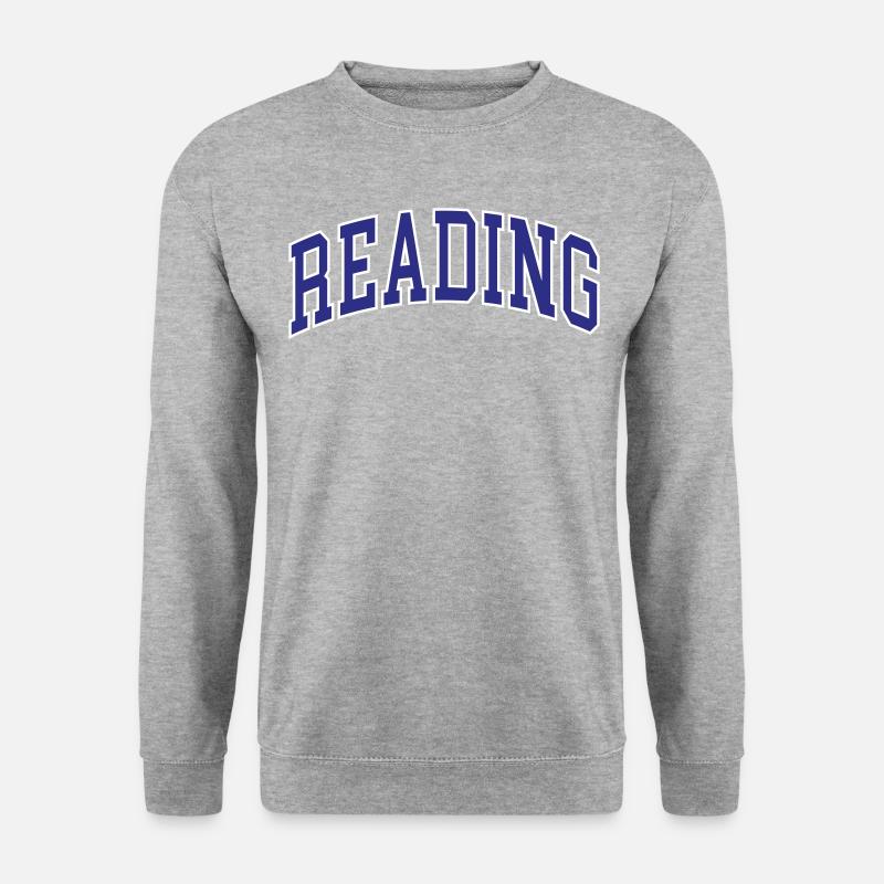 Reading - Unisex Pullover - Weißgrau meliert