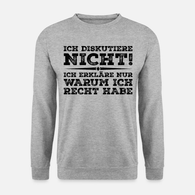 I'm Not Arguing - Unisex Pullover - Weißgrau meliert