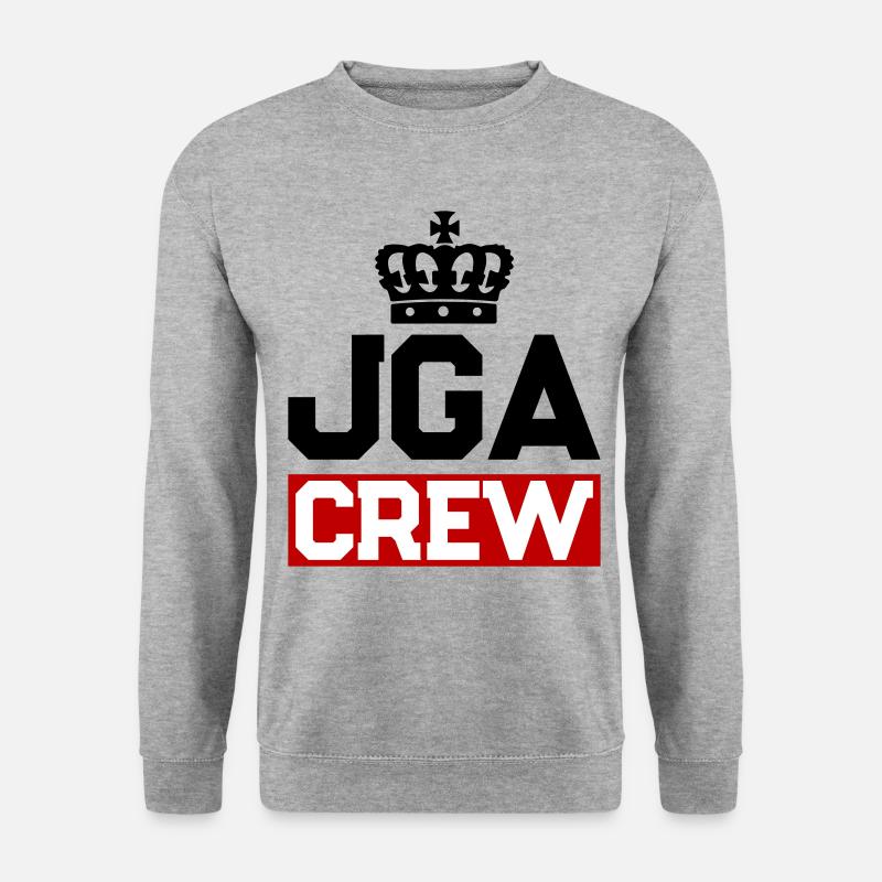 Junggesellenabschied Jga Crew - Unisex Pullover - Weißgrau meliert