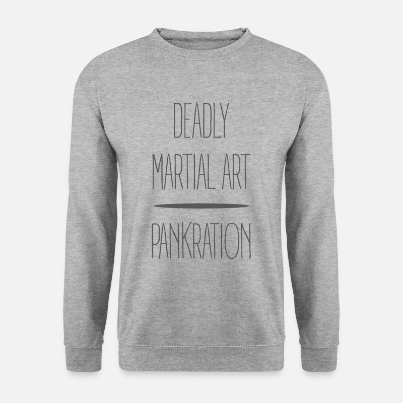 tödliche Kampfkunst - Unisex Pullover - Weißgrau meliert