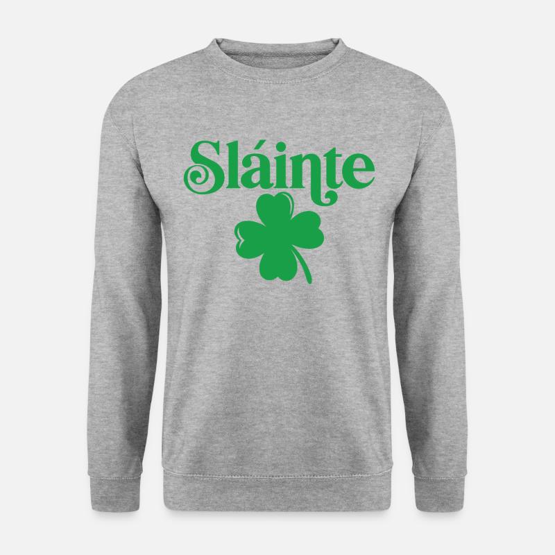 Sláinte - Unisex Pullover - Weißgrau meliert