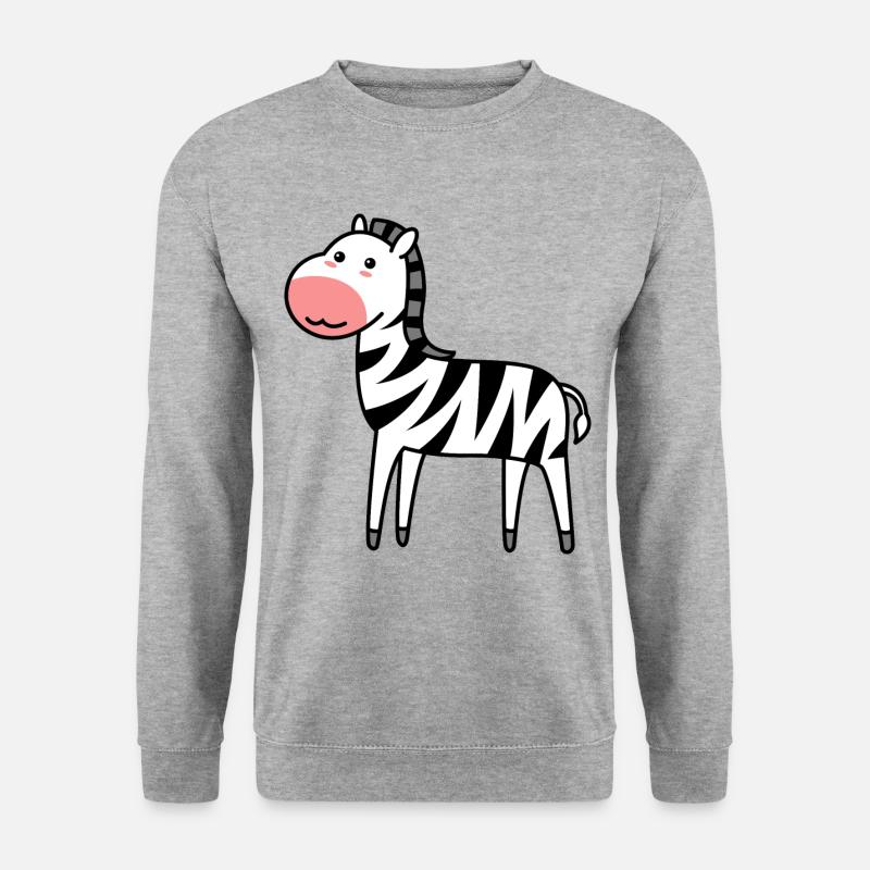 Zebra Comic Animal - Unisex Sweatshirt - salt & pepper
