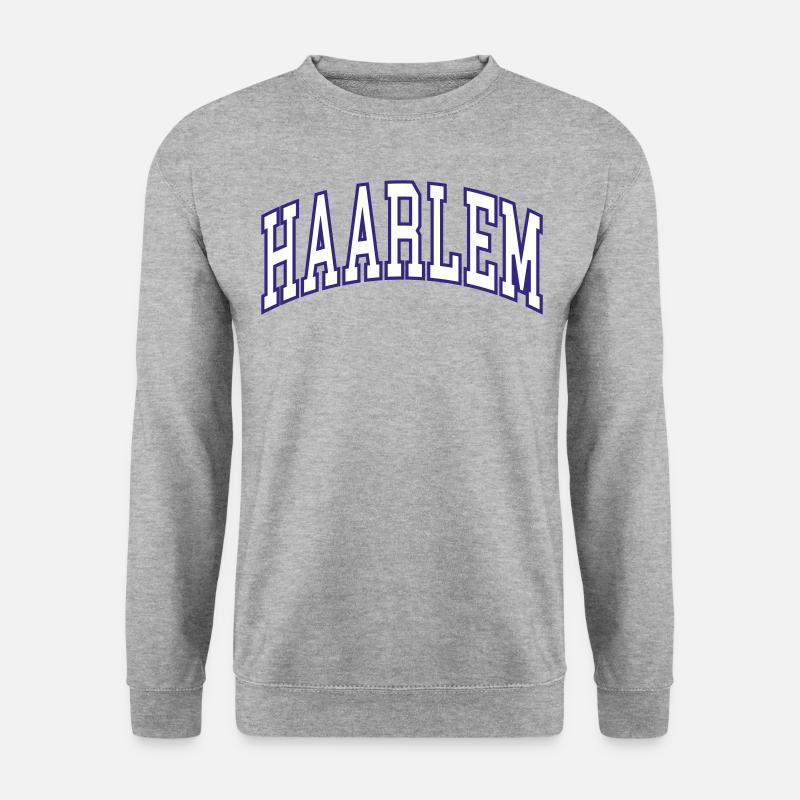 Haarlem - Unisex Pullover - Weißgrau meliert