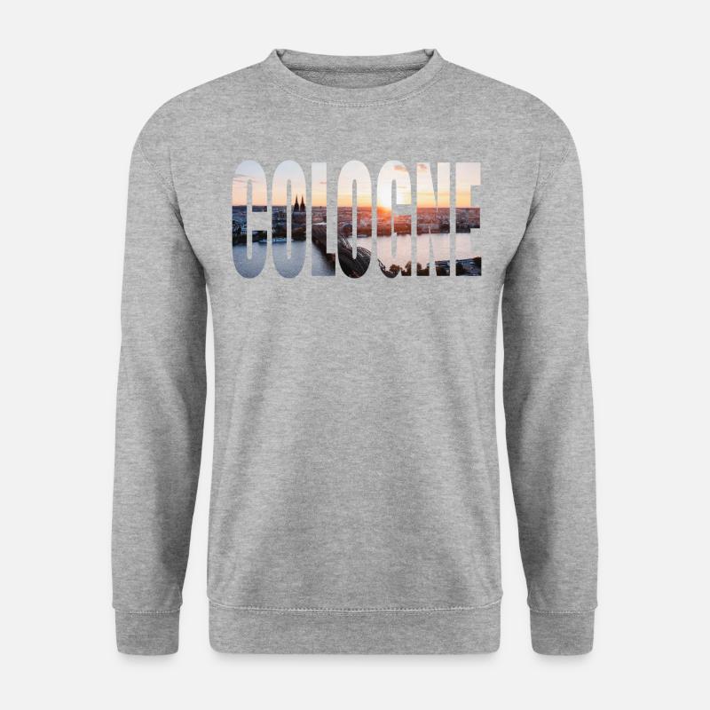 HORIZON DE COLOGNE. - Sweat-shirt Unisexe - gris chiné