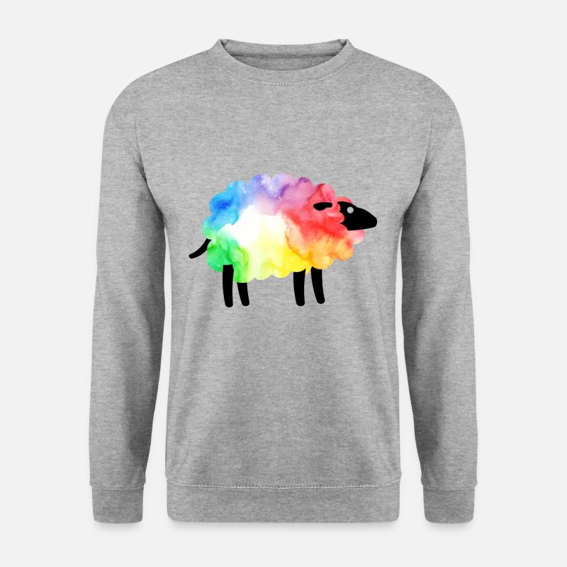 Rainbow Sheep - Unisex Sweatshirt - salt & pepper