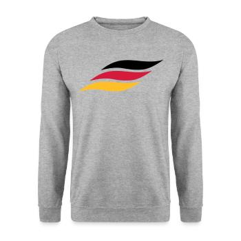 Vague allemande vague allemande - Sweat-shirt Unisexe - gris chiné - Devant - Alina (178cm) & Michal (187cm)