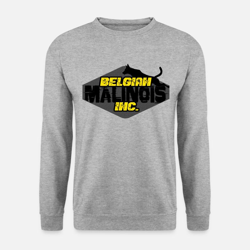 belgian malinois inc - Unisex Pullover - Weißgrau meliert