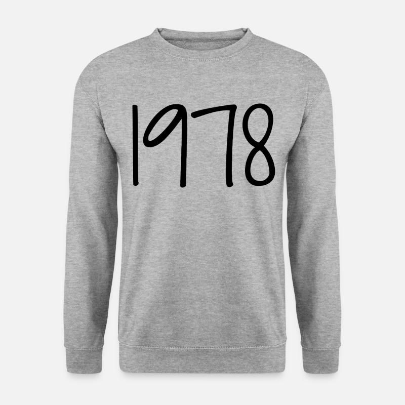 1978 Retro 1978 Geburtstag 1978 Vintage 1978 - Unisex Pullover - Weißgrau meliert
