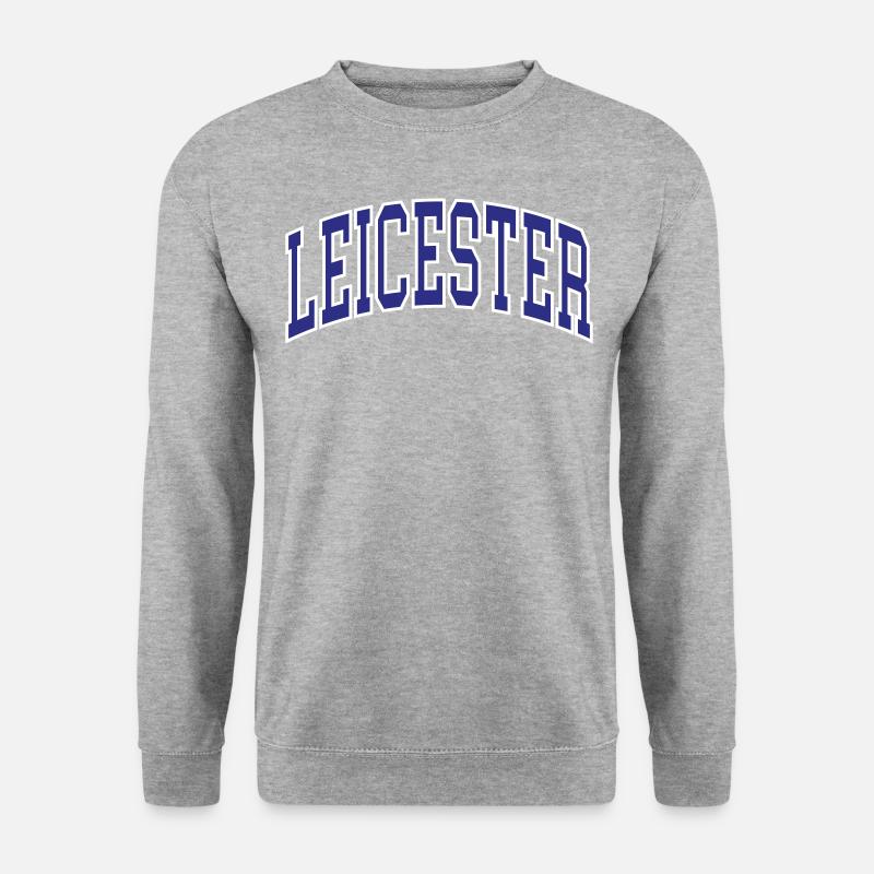 Leicester - Unisex Pullover - Weißgrau meliert