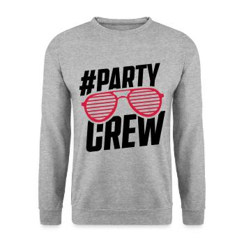 lunettes de soleil party crew - Sweat-shirt Unisexe - gris chiné - Devant - Alina (178cm) & Michal (187cm)