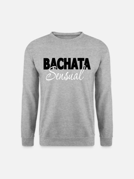 Bachata Sensual - Bachata Dance Shirt - Unisex Pullover - Weißgrau meliert