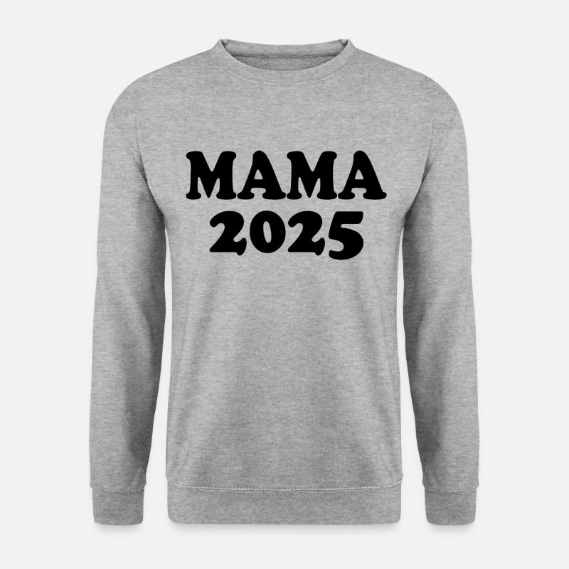 Mama 2025 - Unisex Pullover - Weißgrau meliert