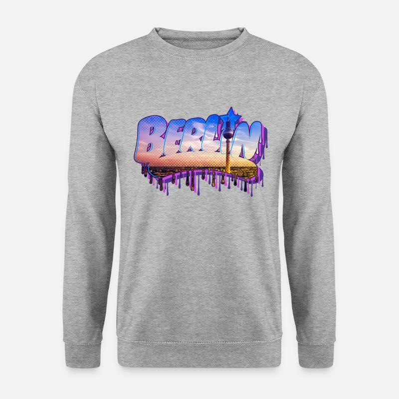 Berlin Graffiti Lettering - Unisex Sweatshirt - salt & pepper