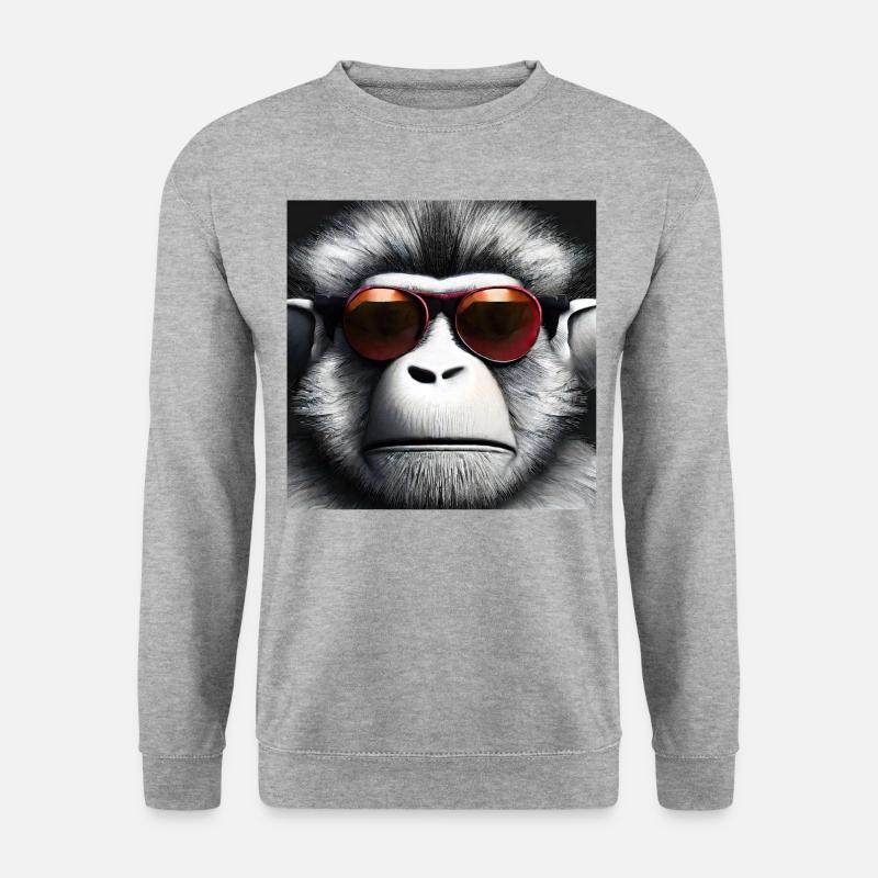 COOL MONKEY - Unisex Sweatshirt - salt & pepper