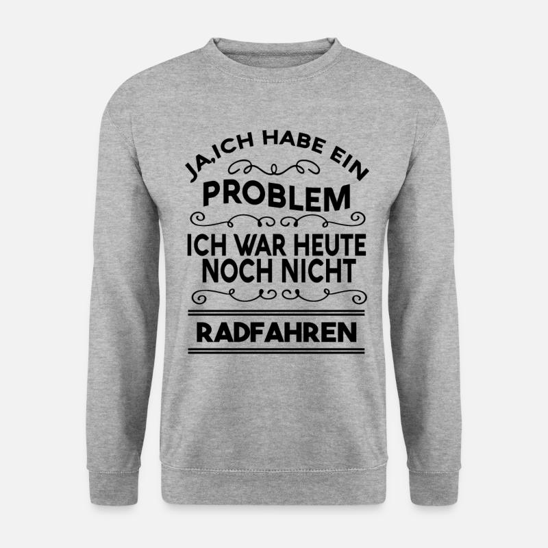 Fahrrad | Rennrad | Radsport - Unisex Pullover - Weißgrau meliert