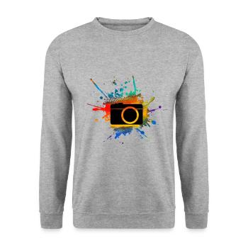 La photographie | Photographes | photographe - Sweat-shirt Unisexe - gris chiné - Devant - Alina (178cm) & Michal (187cm)