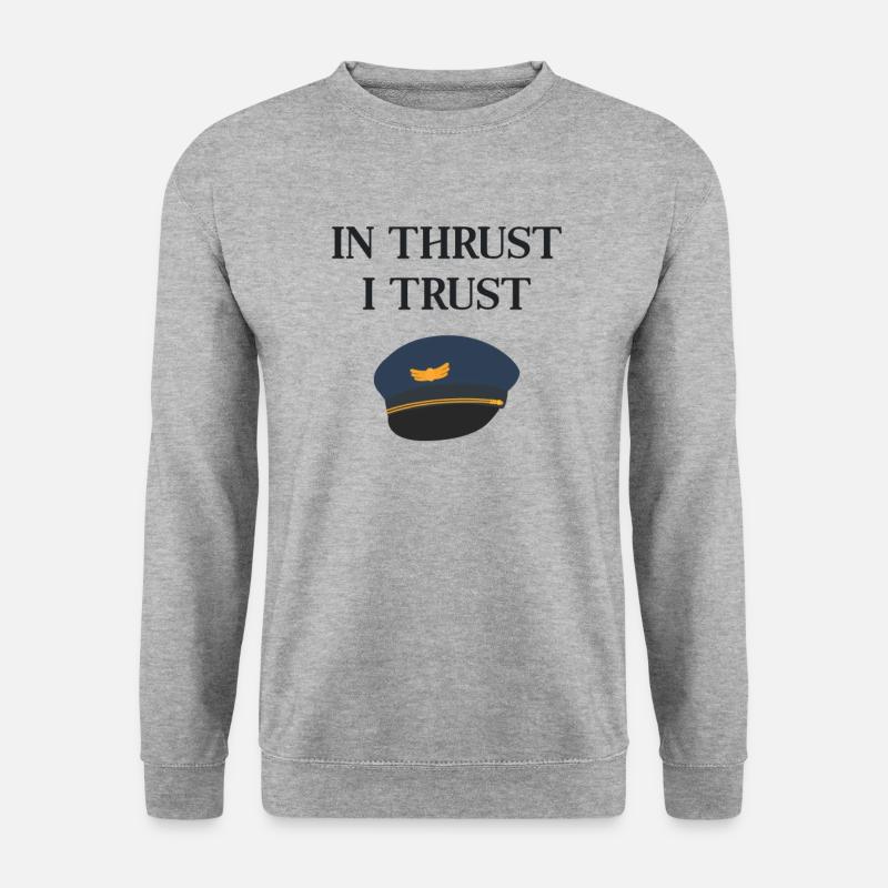 Pilot - Unisex Pullover - Weißgrau meliert