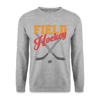 Hockey sur gazon - Sweat-shirt Unisexe - gris chiné - Devant - Alina (178cm) & Michal (187cm)