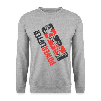 Power triple fighters - Unisex Sweatshirt - salt & pepper - Front - Alina (178cm) & Michal (187cm)