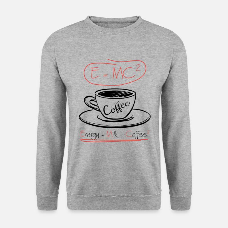 E = MC2 - Unisex Pullover - Weißgrau meliert