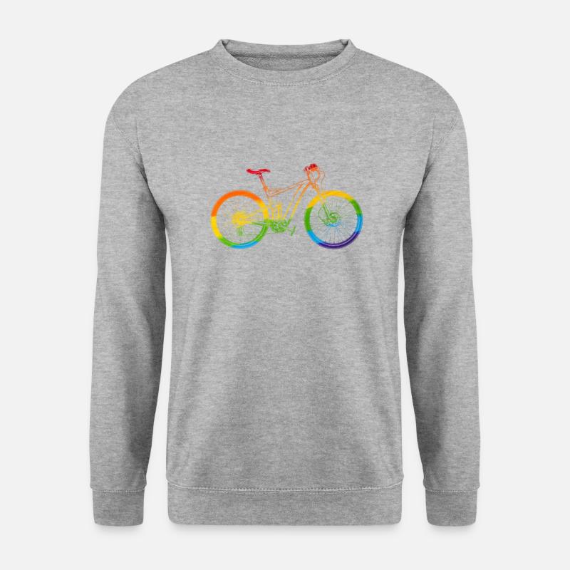 Modern Pride Bike - Unisex Sweatshirt - salt & pepper