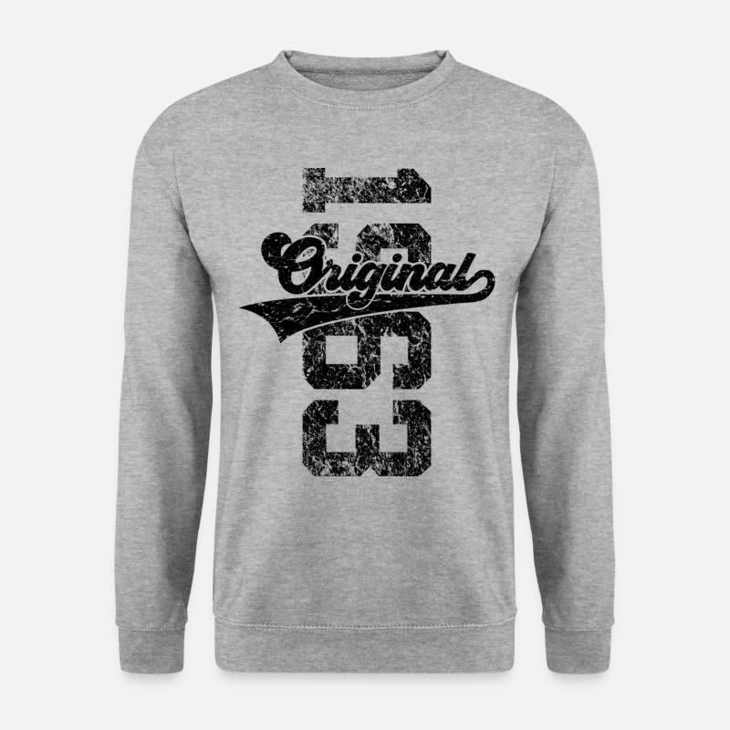 63RD BIRTHDAY ORIGINAL 1963 - Unisex Sweatshirt - salt & pepper