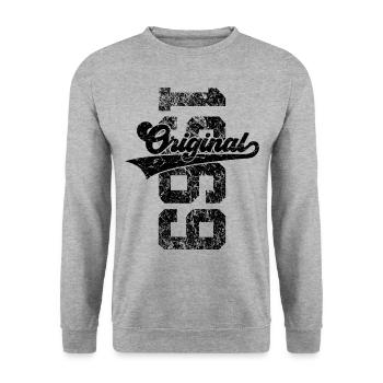 57TH BIRTHDAY ORIGINAL 1969 - Unisex Sweatshirt - salt & pepper - Front - Alina (178cm) & Michal (187cm)