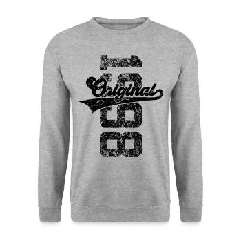 28TH BIRTHDAY ORIGINAL 1998 - Unisex Sweatshirt - salt & pepper - Front - Alina (178cm) & Michal (187cm)