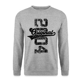 22ND BIRTHDAY ORIGINAL 2004 - Unisex Sweatshirt - salt & pepper - Front - Alina (178cm) & Michal (187cm)