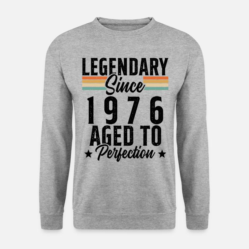 Legendär seit 1976 - Unisex Pullover - Weißgrau meliert