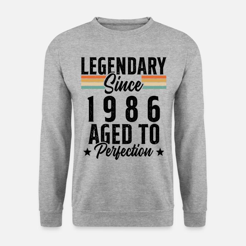 Legendär seit 1986 - Unisex Pullover - Weißgrau meliert