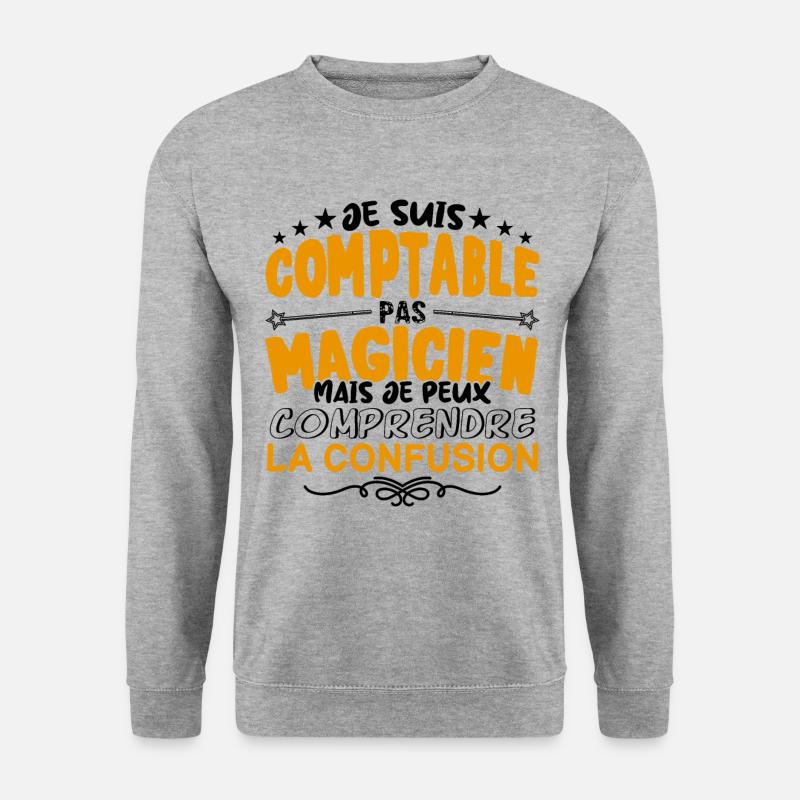 Comptable pas Magicien | le Meilleur Comptable ca - Sweat-shirt Unisexe - gris chiné