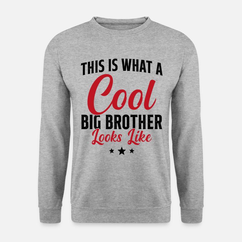 Big Brother Geschenk Humor - Unisex Pullover - Weißgrau meliert