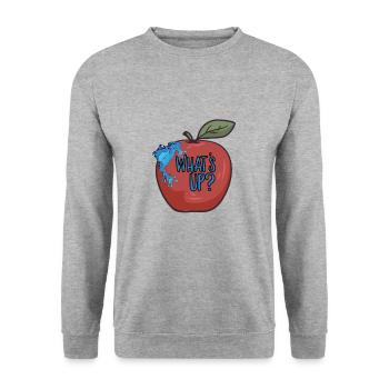 Cute Dart Frog Design for Frog Pet Owner - Unisex Pullover - Weißgrau meliert - Vorne - Alina (178cm) & Michal (187cm)