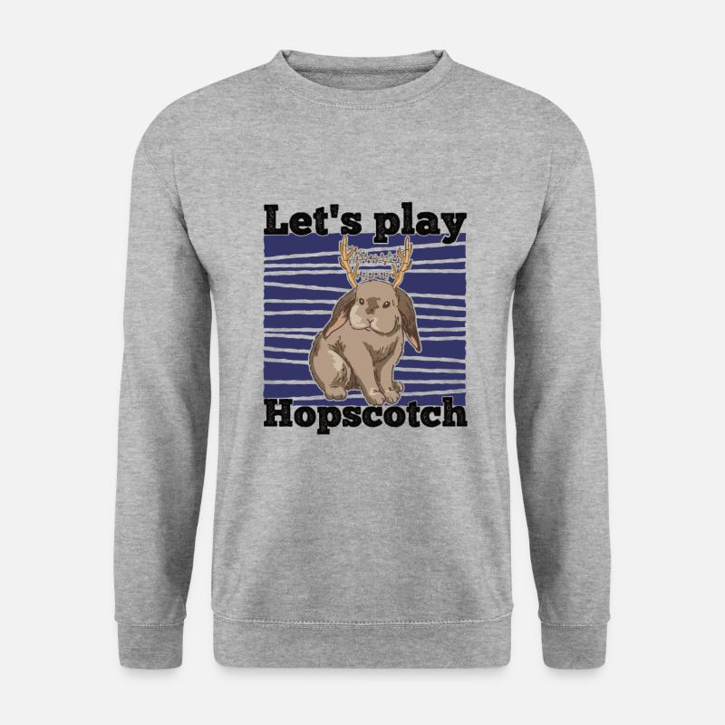 Jackalope Christmas Rabbit Design - Unisex Sweatshirt - salt & pepper