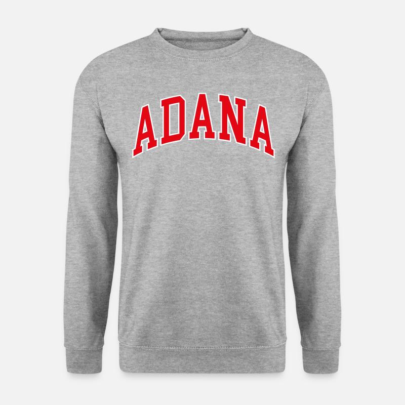 Adana - Unisex Pullover - Weißgrau meliert