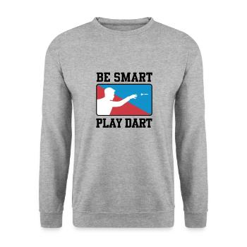 Joueur de fléchettes marquant Hobby Dart Player - Sweat-shirt Unisexe - gris chiné - Devant - Alina (178cm) & Michal (187cm)