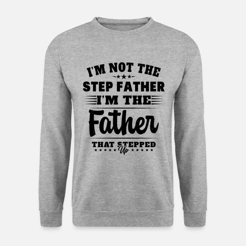 Ich bin nicht der Schwiegervater, der aufgestanden ist - Unisex Pullover - Weißgrau meliert