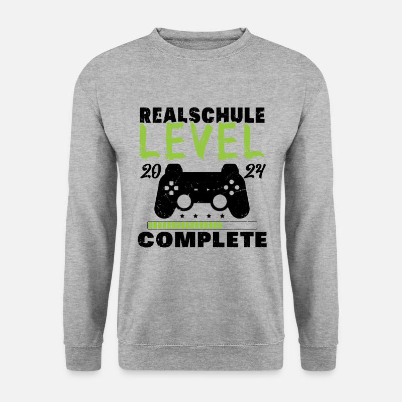 Realschulabschluss 2024 - Unisex Pullover - Weißgrau meliert
