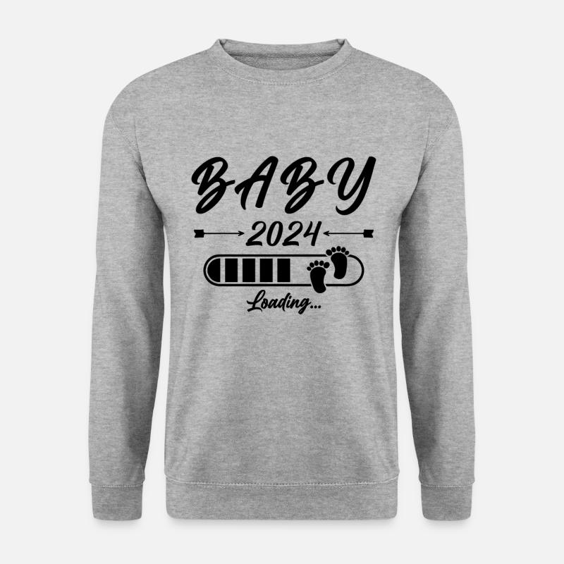 Baby 2024 loading - Unisex Sweatshirt - salt & pepper