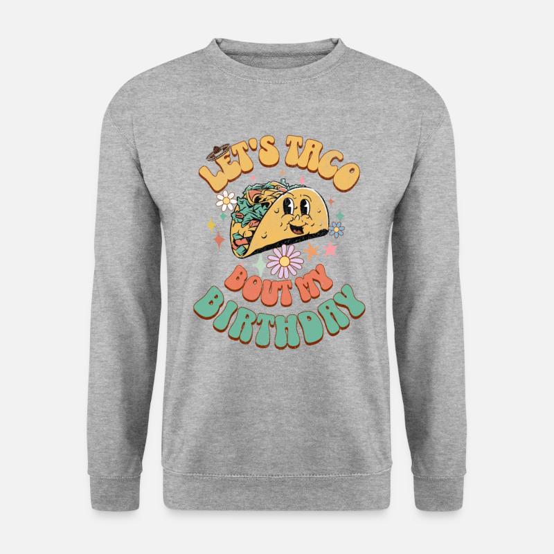 Taco - Unisex Pullover - Weißgrau meliert