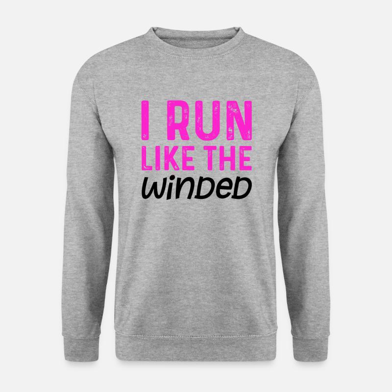Funny Running Quote Struggle Run Winded Runner - Unisex Sweatshirt - salt & pepper