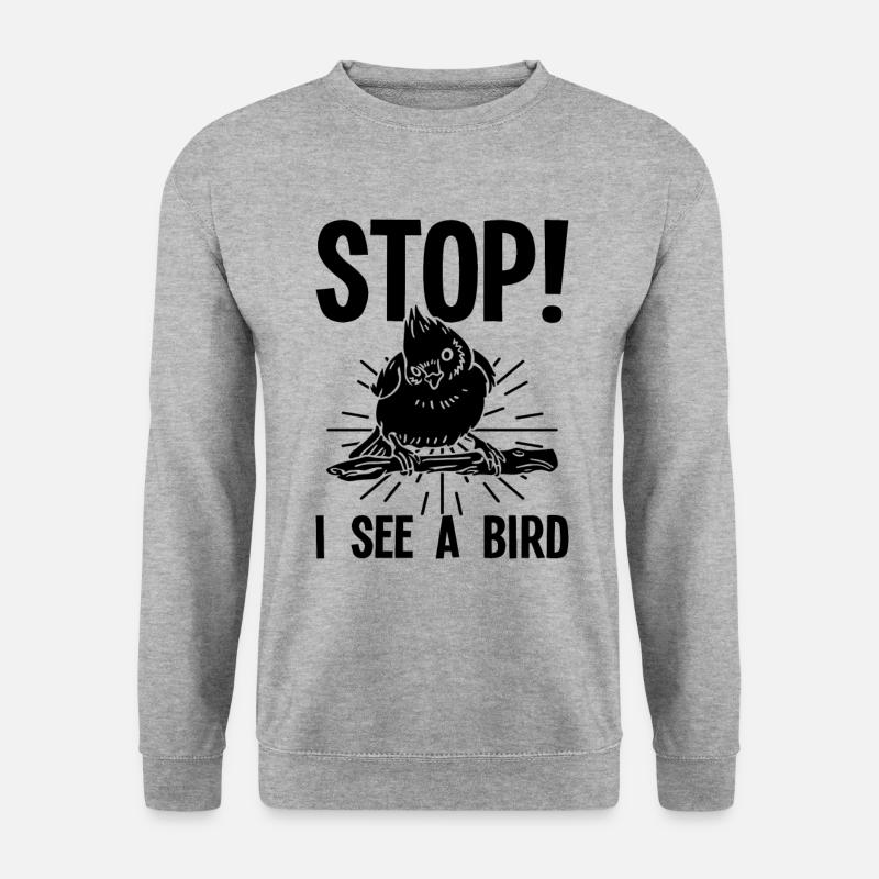 Birdwatcher Bird watching Ornithologist - Unisex Sweatshirt - salt & pepper