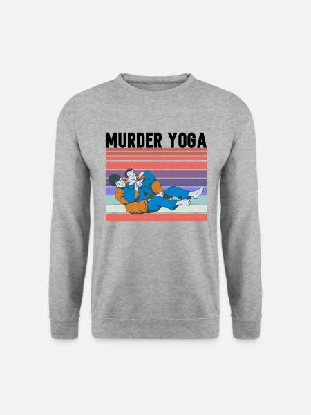 Brazilian Jiu Jitsu Bjj Geschenke - Unisex Pullover - Weißgrau meliert