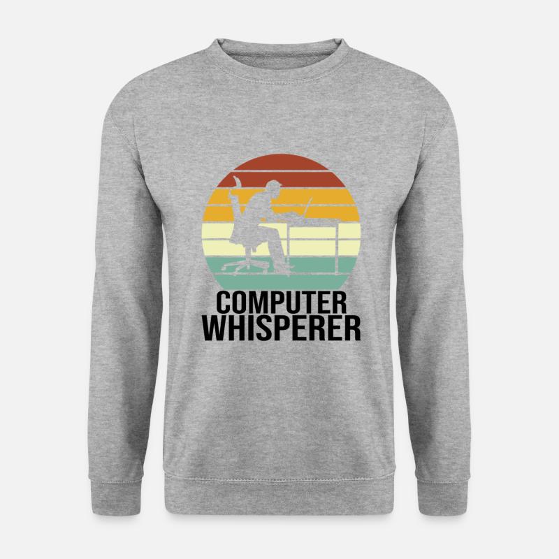 Programmeur informaticien informatique - Sweat-shirt Unisexe - gris chiné