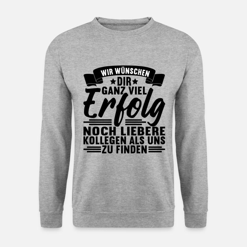 Abschiedsgeschenk Kollegen Jobwechsel - Unisex Pullover - Weißgrau meliert