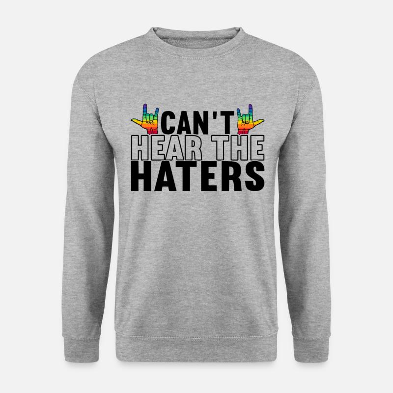 Deaf Deaf Deaf Gift - Unisex Sweatshirt - salt & pepper