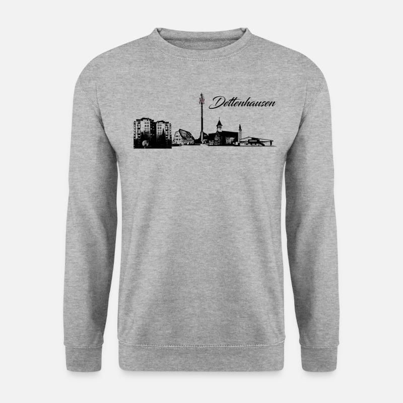 Skyline Dettenhausen - Unisex Pullover - Weißgrau meliert